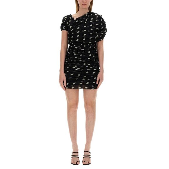 Saint Laurent Women Asymmetrical Gathered Dress -  threedaughtersproperties.com